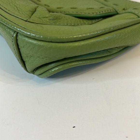 WILSON LEATHER VINTAGE GREEN HAND BAG - Picture 8 of 14